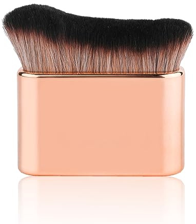 Self Tanning Brush for Face and Body Makeup, Foundation Tan Applicator | Tanning Brush for Beauty Tan Bronzer, Foundation Makeup Spray Tan Blending Body Brushes for Face Leg, Rose Gold