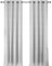 Ystyle Rideau 100% Occultant Lot De 2, 140×300cm, Rideaux Effet Lin Thermiques, Rideau Thermique Isolant Anti Froid, Rideau Opaque Salon Moderne, Rideau Phonique Anti Bruit Chambre, Gris Blanc