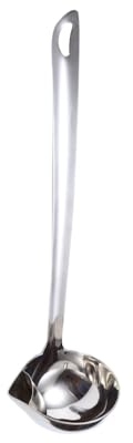 Ciieeo 1pc Long Handle Soup Ladle Stainless Steel Soup Ladle with Oil Separator Canning Ladle Oil Soup SpoonPouring Rim Canning Ladle for Clear Soup Kitchen