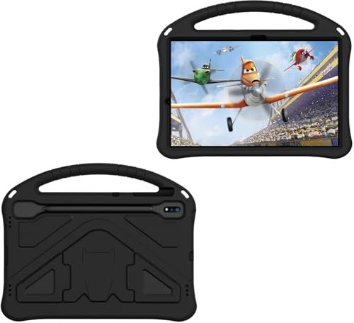 Schutzhülle Kinderhülle kompatibel mit Samsung Galaxy Tab S9 Fe Plus Tablet-Hülle 12,4 Zoll (2023) SM-X610/SM-X616 Tab S9 Fe 5G x616B Tablet-Hülle, sturzsicher, stoßfest, schützender Griff, Ständer Hü