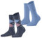 Burlington Damen Socken Everyday Mix Multipack W So Baumwolle gemustert 2 Paar, Blau Denim Melange 6797, 36-41