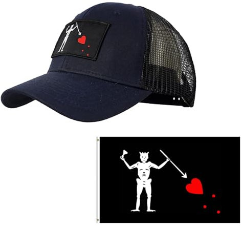 YUSENGMOO Herren und Damen Seal Team Tactical Baseball Cap Snapback Stretchable Hat+ Flag (3,L)