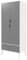 URBNLIVING 180cm Tall Freestanding White Wardrobe with Grey 2 Door 2 Drawer Modern Shelf Clothes Storage Scandi Legs Cupboards Hanging Rail Unit for Bedroom