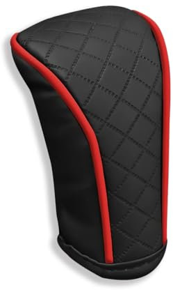 VYIBPDY funda pomo palanca de cambios,Palanca de Cambios Universal Perilla de Cambios de cuero,Pomo para palanca de cambios de coche Funda, a prueba de polvo,para Coche de Automático,Negro y rojo