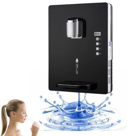 Wall-Mounted Mains Fed Unit Water Dispenser, With Electronic Child Lock, Heating Water Capacity 30L/h, Ice And Warm Dual, Heating Intelligent Touch Screen, For Office,Commercial Canteens