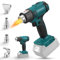 Pistolet à air chaud pour Makita, 300 °C – 550 °C, pistolet thermique sans fil avec 4 buses, pistolet thermique pour souder, plier des tuyaux, décapage de peinture, bleu (sans batterie)