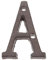WOONEKY Cast Iron Letter Logo Wall Decor Initial Letter Outdoor Letters Letter Decor Iron House Number Letter for House Letter for Wall Decor Initial for Door Metal Letters for Address