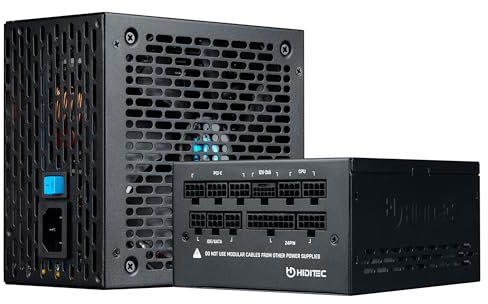 Hiditec GDX750 v3 | Fuente Alimentacion 750W Full Modular | 80 Plus Gold | ATX 3.1 y PCIe 5.1 | Cable nativo 12V-2x6 para NVIDIA | DC-DC | Ventilador FDB 140 mm ultra silencioso