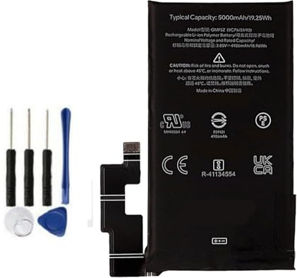 Bestome Batteria di ricambio compatibile con GMF5Z GOO-gle Pixel 7 Pro GP4BC GE2AE GFE4J 1ICP6/51/92 3,85 V, 4926 mAh/18,96 Wh