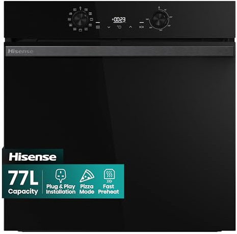 Hisense Hi2 BI624CBPGUK Built In Electric Single Oven - Jet Black - A Rated