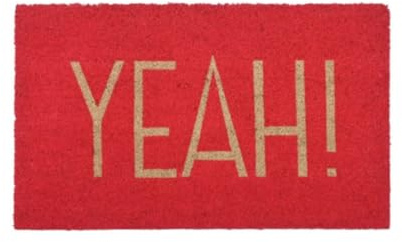 Gift Company Fussmatte, Yeah!, neon pink