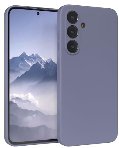 EAZY CASE - Silikonhülle für Galaxy S25 FE Hülle Silikon Case Blau weich stoßfeste Handyhülle Schutzhülle mit Kameraschutz Dünn Premium Schutz Cover TPU Phone Bumper in Eisblau Matt Matt