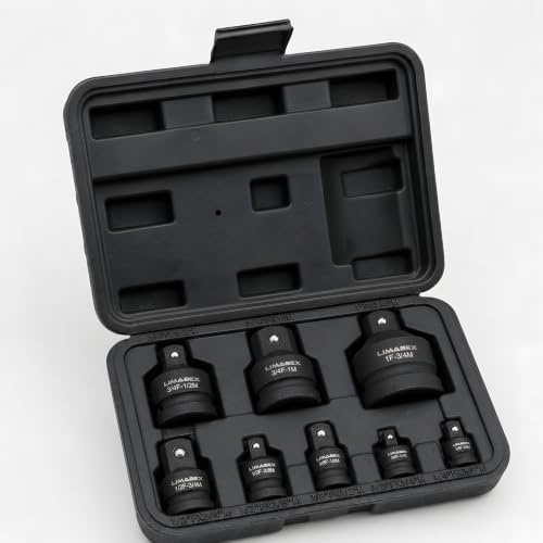 8-tlg. Schlagschrauber Impact Adapter Set 1/4 3/8 1/2 3/4 1 | Kraftadapter Reduzieren Erweitern Vielseitig Einsetzbar