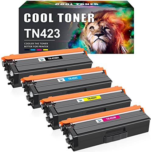Cool Toner TN423 Tonerkartusche als Ersatz Kompatible für Brother TN-423 TN-423BK TN-421 MFC-L8690CDW MFC L8690CDW DCP-L8410CDW MFC-L8900CDW HL-L8260CDW HL-L8360CDW Schwarz Cyan Gelb Magenta,4er-Pack