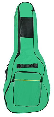 Accessotech Tragetasche für Akustik- und Konzertgitarre, gepolstert, Grün