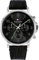 Tommy Hilfiger Multi Zifferblatt Quarz Uhr für Herren mit Schwarzes Lederarmband - 1710381