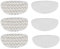 Supremery Microfibre Pad Set of 6 for Vac&Steam & Titanium, Washable, Antibacterial, 3 Soft & 3 Scrub Pads, Floor Recommended