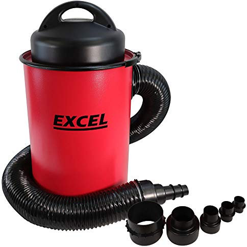 Excel Dust Collector – 1200W 50L, Industrial Vacuum Cleaner – Dust Extractor Workshop Vacuum Cleaner – Saw Dust Collector – Powerful Suction with 2m Hose - High Filtration to 0.5 Microns