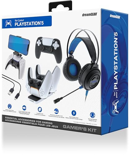 dreamGEAR DRGDGPS5-7401 accessoire de Jeux vidéo Blanc Bluetooth Manette de jeu Playstation 5