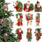 9 Stück viktorianischer Stil Weihnachtsmann Weihnachtsbaum Ornamente Rustikaler Weihnachtsmann Nostalgischer Retro Baumschmuck Hängende Acryl Vintage Weihnachtsdekorationen Bulk Weihnachtsschmuck