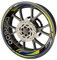 Komplettes Set Felgenrandaufkleber für Suzuki GSR 600 Premium Qualität (Aufkleber für die 2 Felgen)