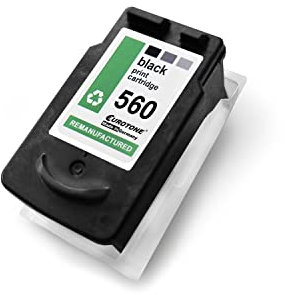 EuroPro Tintenpatrone kompatibel für Canon Pixma TS 5400 Series ersetzt PG560XL Black Schwarz