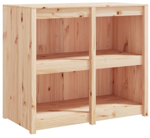 vidaXL Outdoor Küchenschrank, Gartenschrank mit viel Stauraum, Küchenzeile Unterschrank mit modularem Design, Außenküche Schrank Terrassenschrank, Massivholz Kiefer