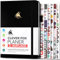 Clever Fox Planner 2. Auflage - Farbenfroher Planer für Wöchentliche und Monatliche Ziele, Zeitmanagement und Produktivität, Dankbarkeits-Tagebuch, Undatiert, A5, Reicht für 1 Jahr - Schwarz
