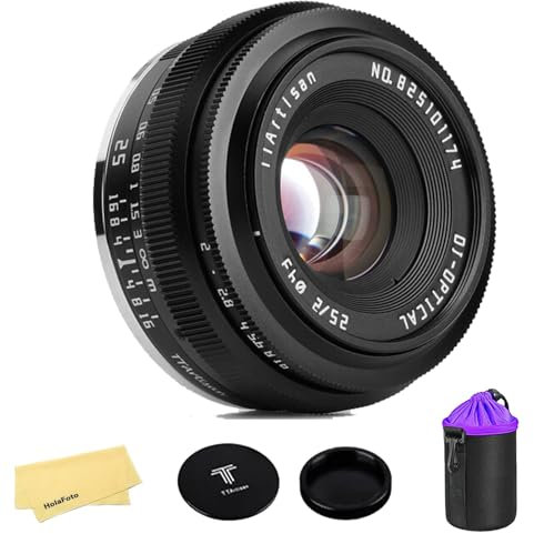 TTArtisan 25mm F2 Wide-Angle APS-C Camera Lens Large Aperture Manual Fixed Camera Lens for Sony E Mount Cameras A5000 A6000 A5100 A6100 A6300 A6400 A6500 A6600 NEX-3 NEX-3N