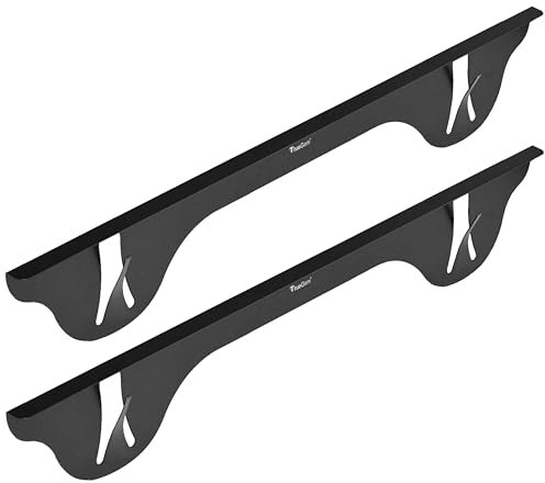 TrueGem Couvre-joints pour poêle – 59,4 cm, noir, acier inoxydable