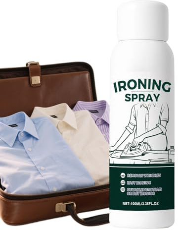 Starch Spray - Starch Spray for 100ml for Clothes | Portable Spray Bottle 132 g, Smoothes , Freshens Garments, Easy to Use for Shirts, Clothes,