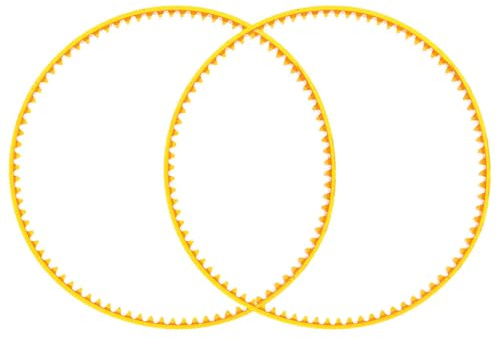 Zwei Orange PVC Ersatzriemen für Zuckerwattemaschine, Weihnachten Event | 2 Stück Pack, Glatte Oberfläche ohne Grate, Einfache Montage, für Heimgebrauch und Verkaufsstand