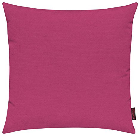 MAGMA Fino Kissenhülle ca. 50 x 50 cm hochwertig & knitterarm Farbe (52 Pink) 1 Stück