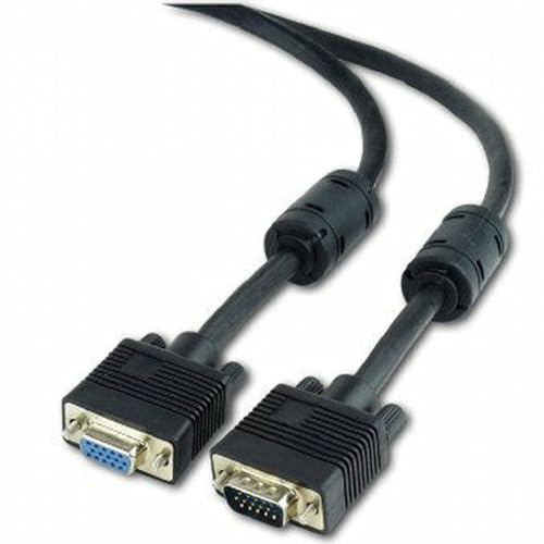 Gembird Premium VGA-EXT. HD15mHD15f dual-Shielded w 2*ferrite, 6ft CBL, Black (CC-PPVGAX-6B)