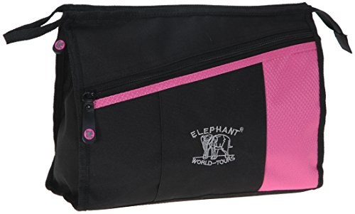 ELEPHANT Kulturbeutel Beautycase Washbag Samantha 3650 PINK | Damen Herren Kosmetiktasche Travel Reise Beautycase 5L Bodenfach Innentasche Badetasche Bad Camping Outdoor Gym Sauna