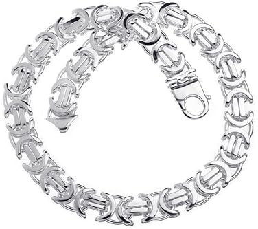 SILBERKETTEN STORE DEIN SCHMUCK ONLINE SHOP Königskette flach für Herren in der Breite 17mm | aus echt 925 Silber | Männer Silberkette mit Karabinerverschluss | nickelfrei und hochglanzpoliert