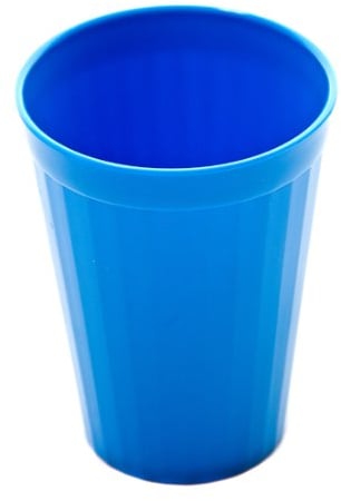 Harfield 150ml Blue Tumblers Children's Cups (Pack of 6) Reusable Virtually Unbreakable Polycarbonate Plastic Dishwasher Safe