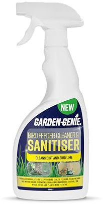 Garden Genie - Bird Table & Feeder Sanitiser Spray - Powerful Outdoor Disinfectant - 500ml Cleaner for Bird Tables & Feeders