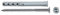 Fischer 2986704 Tasselli SXR-WT IS Prolungati, 100 Pezzi, 6 x 60