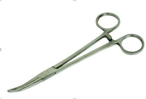 BZS Stainless Steel Fishing Forceps - 10 Inch Curved Unhooking Tool for Pike, Carp and Coarse Fishing - Long Reach Forceps for Tackle and Precision Hobby Use