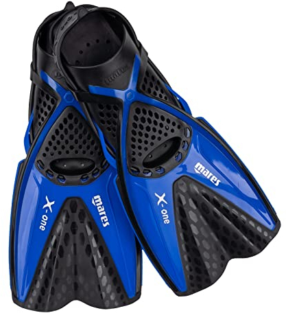 Mares Aquazone X-One, Pinne Snorkeling Adulto – Unisex, Blu, L/XL
