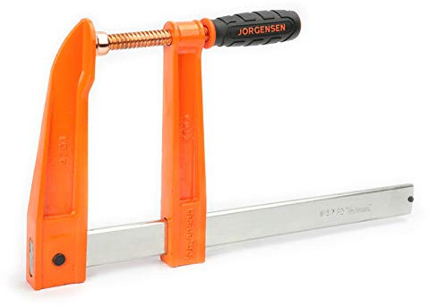 Jorgensen POJ4712 12 Deep-Reach Steel Bar Clamps, 7 Reach