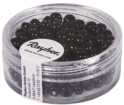 Rayher 1406734Indianer-Perlen, 4,5 mm ø, orange