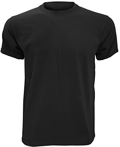Fruit of the Loom Mens Heavy Weight Belcoro® Cotton Short Sleeve T-Shirt (2XL) (Black)