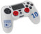Pack d'accessoires de customisation pour manette PS4 avec coque / housse souple en silicone anti-transpirante et thumb grips caps pour joystick - OL olympique Lyonnais n°10
