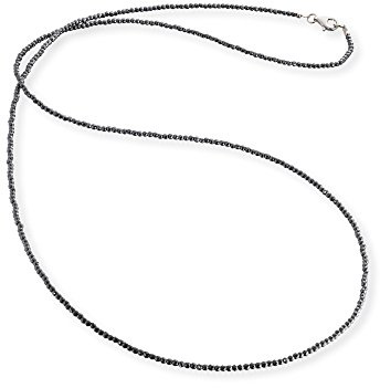 Engelsrufer Damen-Kette ohne Anhänger Kette Edelsteine Edelstahl Hämatit schwarz 80 cm - ERN-80-HA