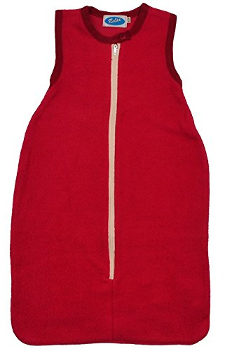 Schlafsack aus Bio Baumwollplüsch von Reläx, rot, Größe 62/68