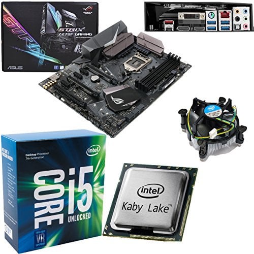 Components4All INTEL Kaby Lake Core i5 7600K 3.8Ghz CPU (Turbo 4.2Ghz), ASUS ROG Strix Z270F Gaming Motherboard Pre-Built Bundle NO RAM