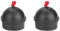 Dioche Billard Queue Kreidehalter, rutschfeste Queue Tip Kreide Billard Pool Queue Kreidehalter mit Schnur für Snooker Pool (2 Stück)(Schwarz)