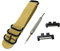 Richie strap] 20mm 5 Ring Nylon Watch Band Strap GMWB5000 Metal Adapters Kit for Casio GShock G-Shock GMW-B5000 (Khaki)